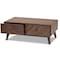 Baxton Studio Hartman Mid-Century Walnut Brown Finished Wood Coffee Table 193-11716-ZORO - alternate 7